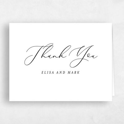 White Wedding Thank You - Marlow Landscape