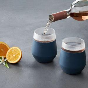 Freezable Wine Glasses, Slate