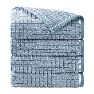 Town And Country Windowpane Textured 4-pc. Quick Dry Hand Towel Set - JCPenney