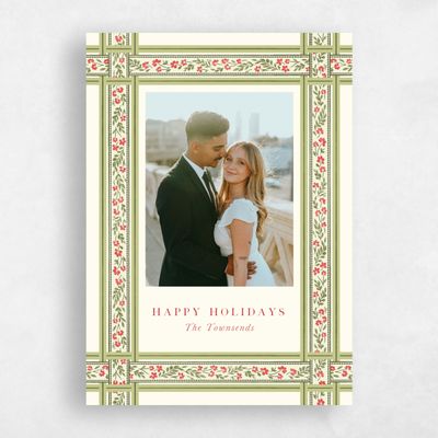Green Holiday Card - Kinsale Portrait