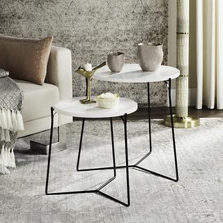 Ryne Retro Mid Century Lacquer Stacking End Table