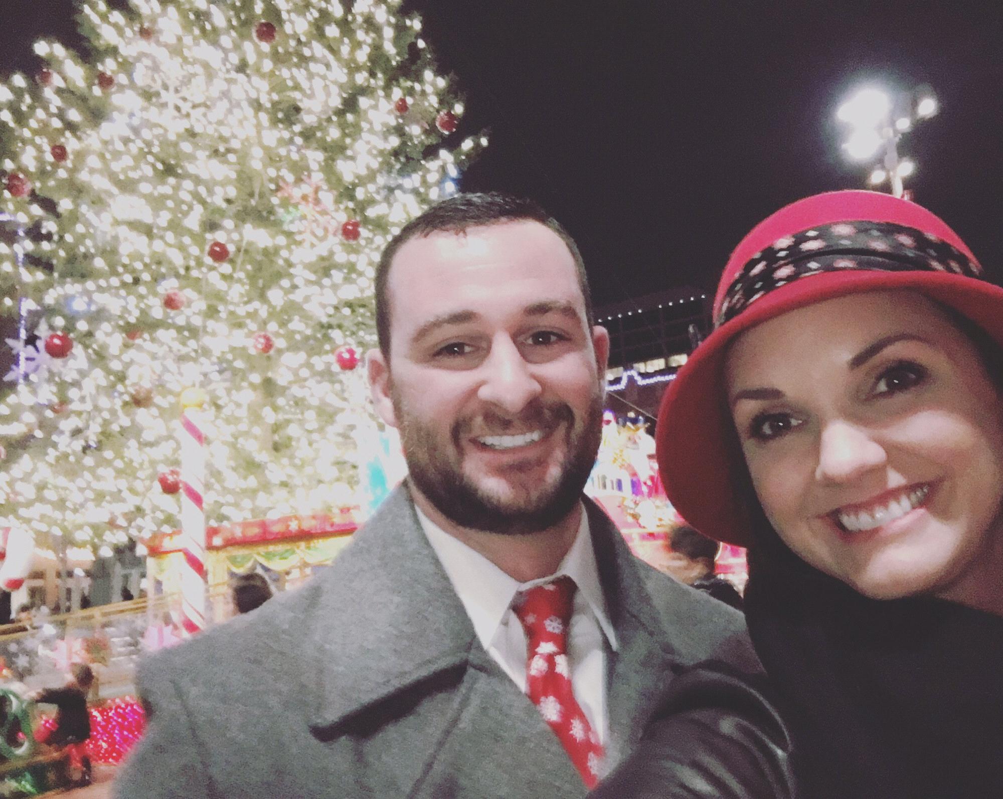 After a weekend of celebrating his buddies bachelor party, he still planned an awesome Christmas themed date for us.