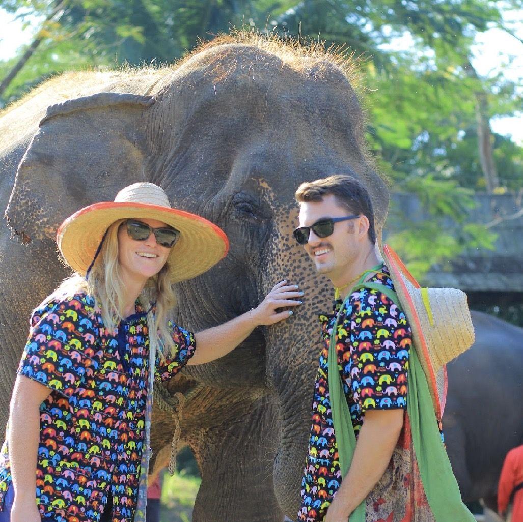 Our next trip was Thailand (apparently you have to dress in sync so the elephants like you)