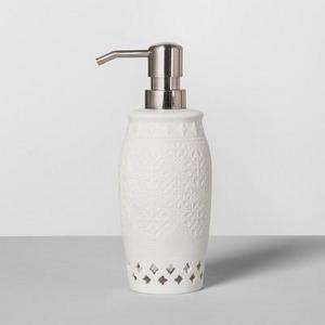Mallorca Porcelain Cut Out Soap/Lotion Dispenser White - Opalhouse™