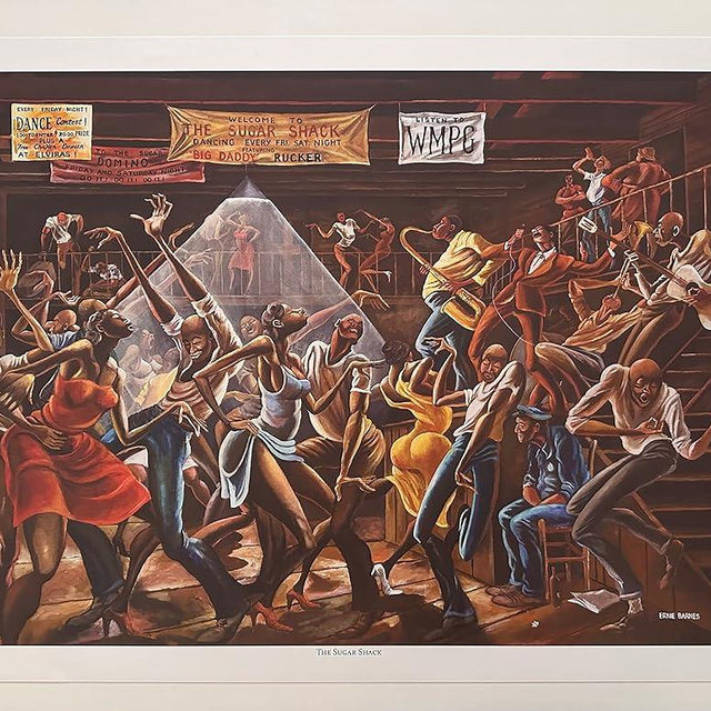 Ernie Barnes The Sugar Shack print 24.375 x 32.50 in.