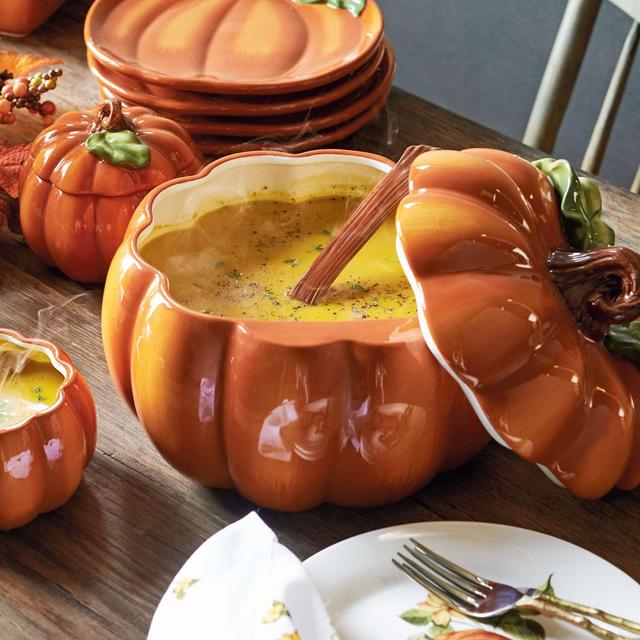 Pumpkin Tureen with Ladle