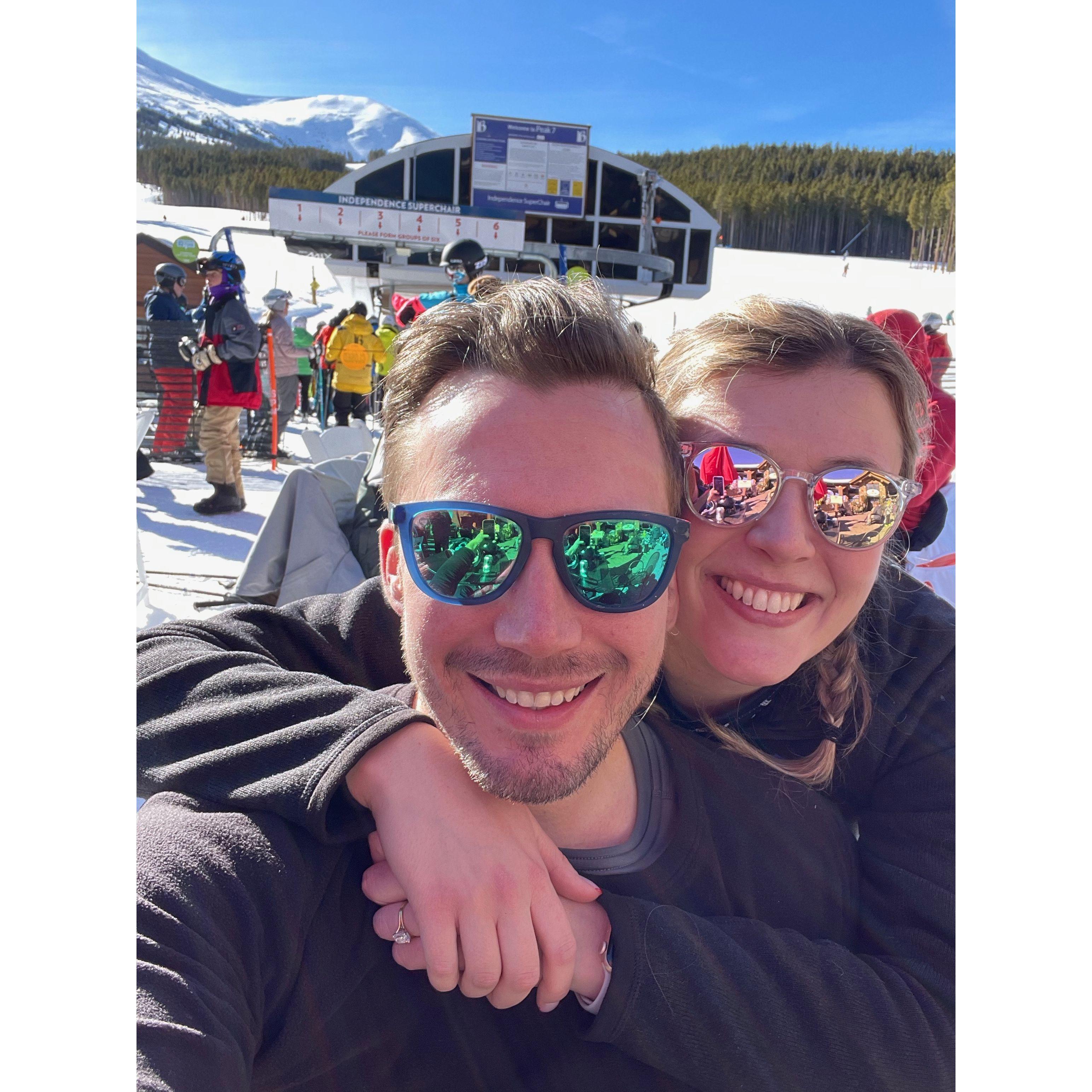 Our first ski trip together!