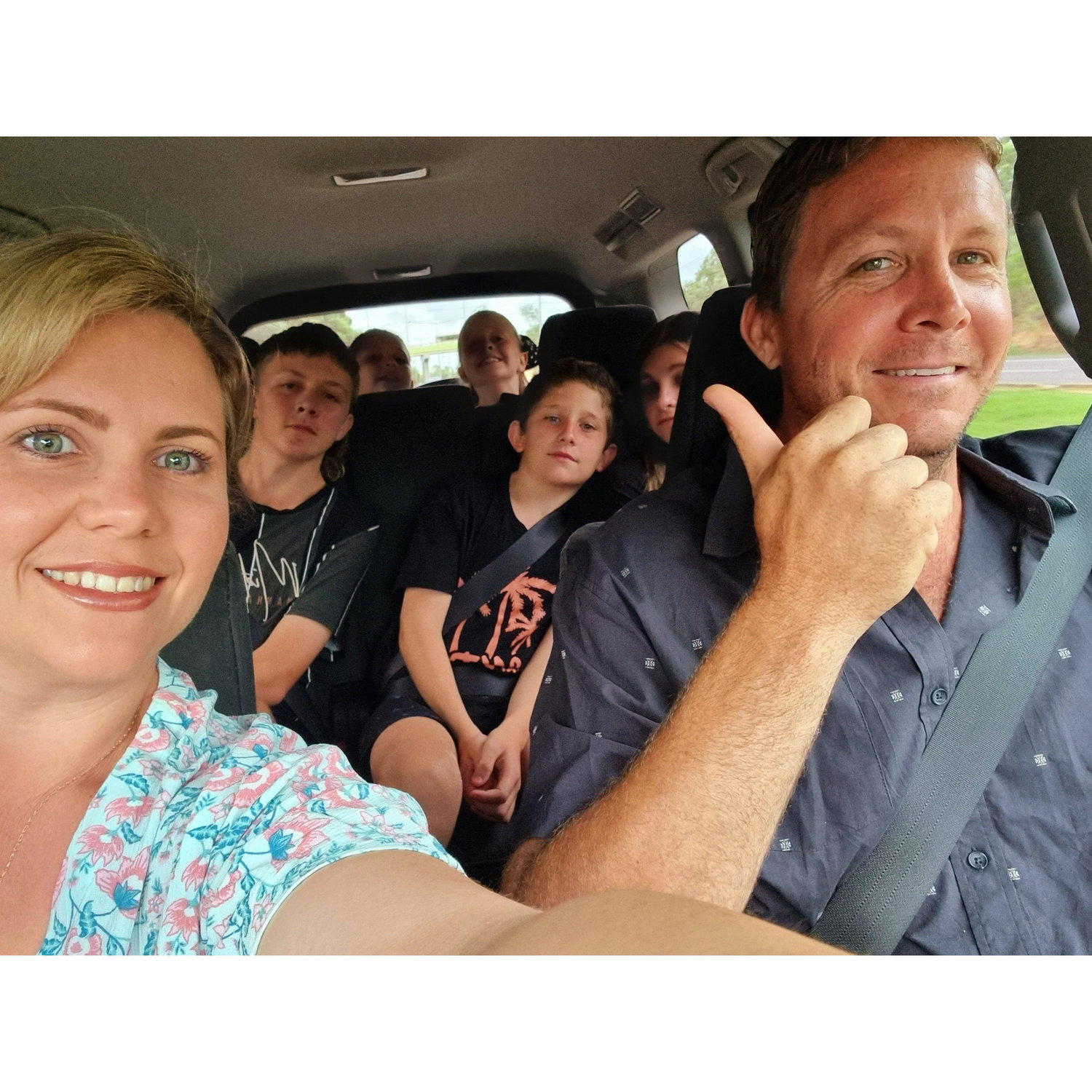 New years adventures, 7 of us off to dinner