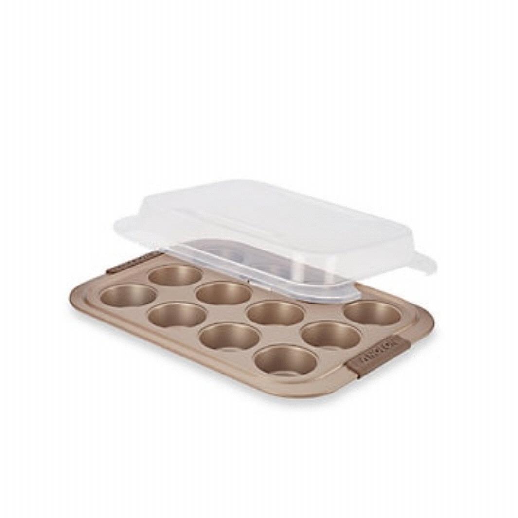 Anolon® Advanced 12-Cup Nonstick Muffin Pan in Bronze