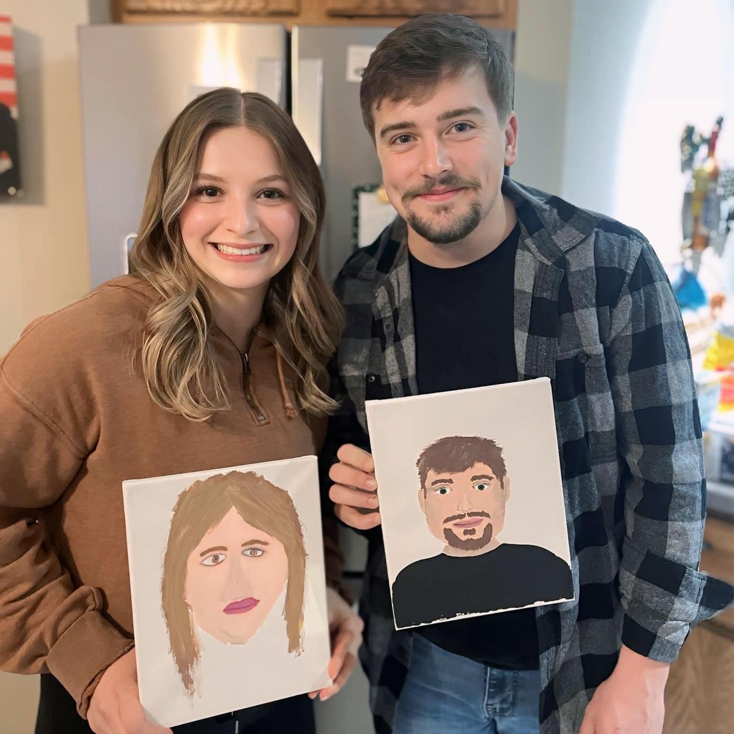 A fun night painting our significant other-can you see the resemblance? 4.19.2024