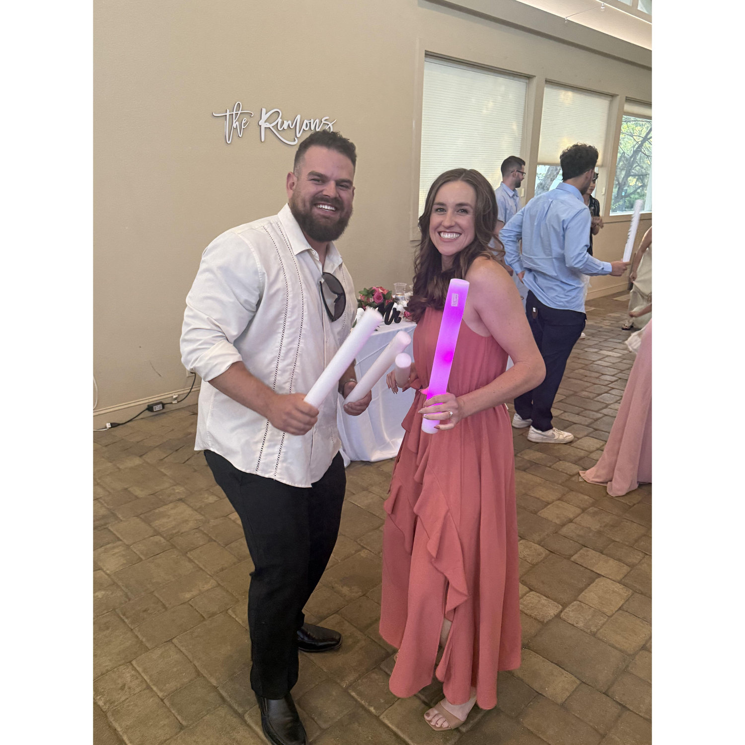 Our first wedding together