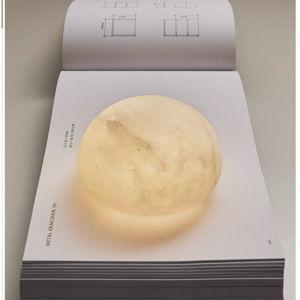 ROUND ALABASTER TABLE LAMP