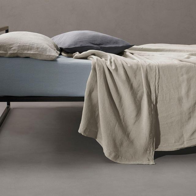 Society Limonta REM Linen Flat Sheet, King/Queen