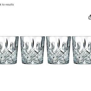 Marquis by Waterford Markham Double Old Fashion Set of 4, 11 oz, Clear