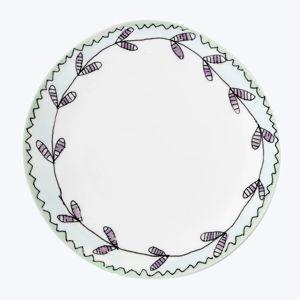 Midnight Flowers Dessert Plate