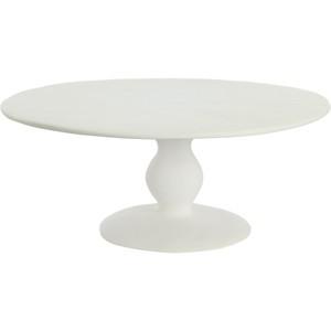 Large White Pedestal Cake Stand TINA FREY DESIGNS