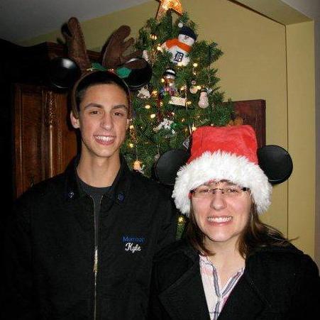 Our first Christmas together in 2010