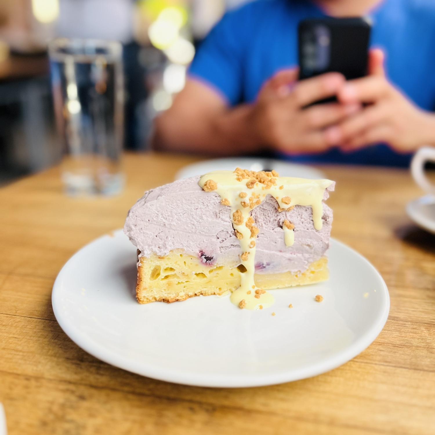 This was Ian's favorite dessert ever from Indaco, an Italian restaurant on King Street in Charleston, SC. It was blueberry goodness.