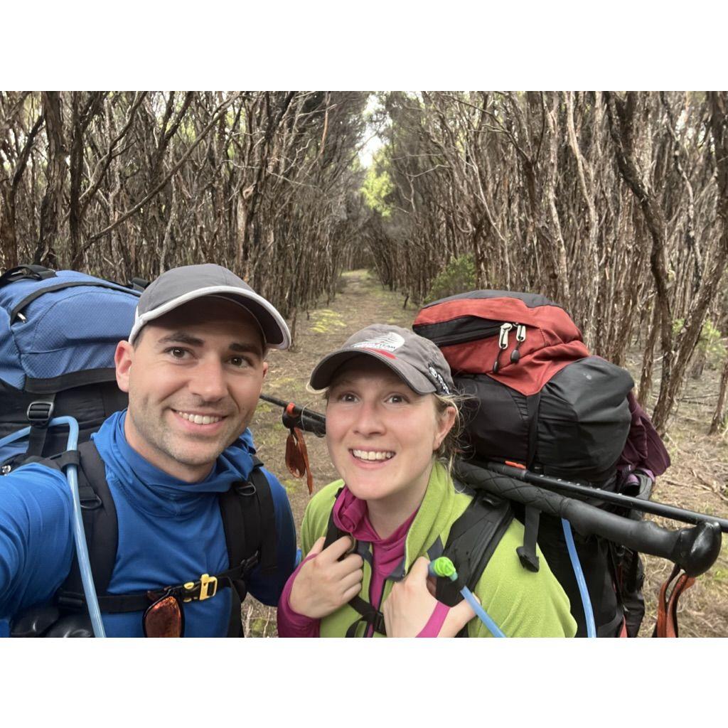 Hiking in the trees