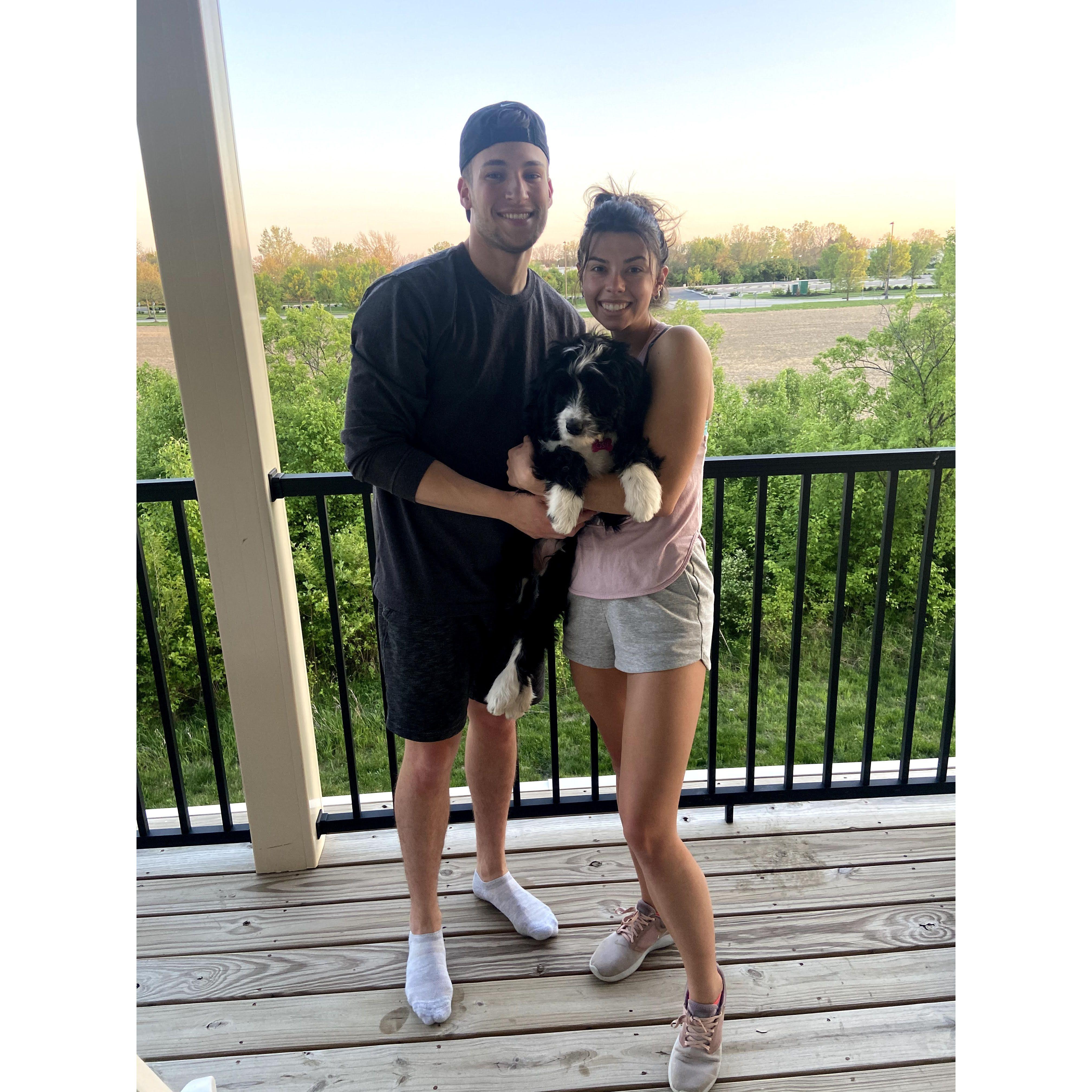 Moving in to our first apartment together :)