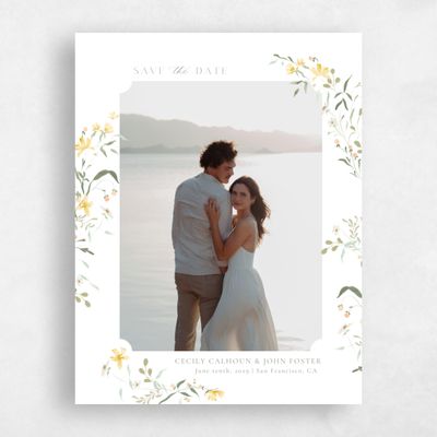 Yellow Wedding Save the Date - Tansy Photo