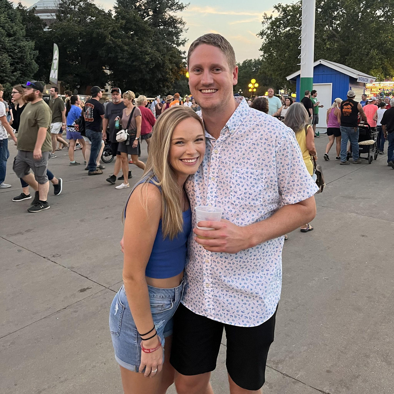 8/18/2023 - Haley and Hunter attend the Iowa State Fair - which they look forward to every year.
