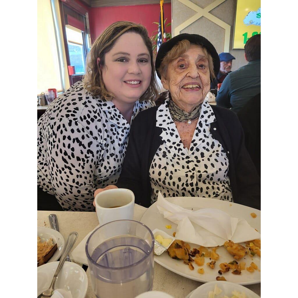 Grandma on her 100th Birthday Miss you every day.