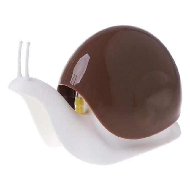 TabEnter Cute Snail Soap Dispenser for Kitchen Bathroom etc. (120ML) (Brown)