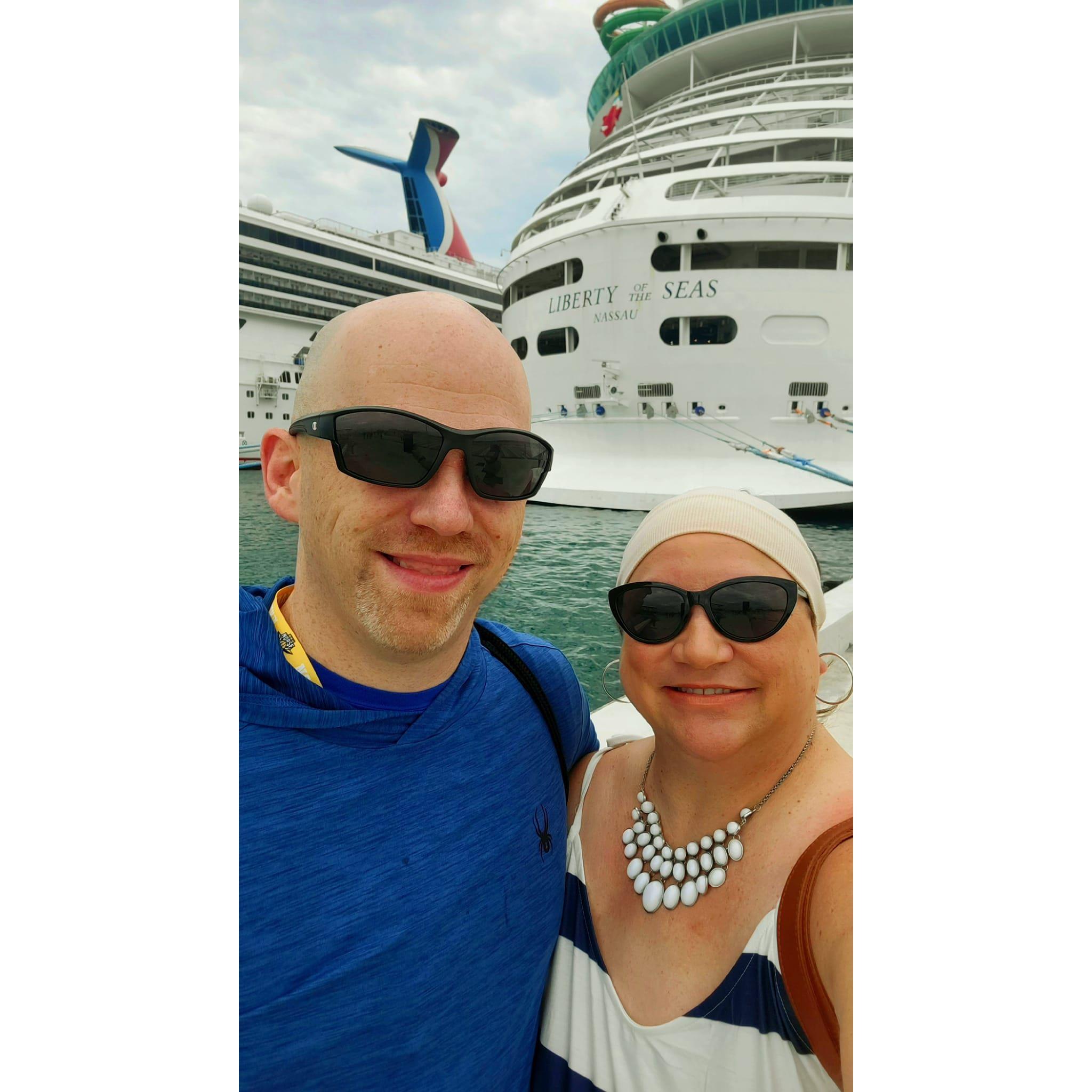 Jim's first cruse and first time out of the country!