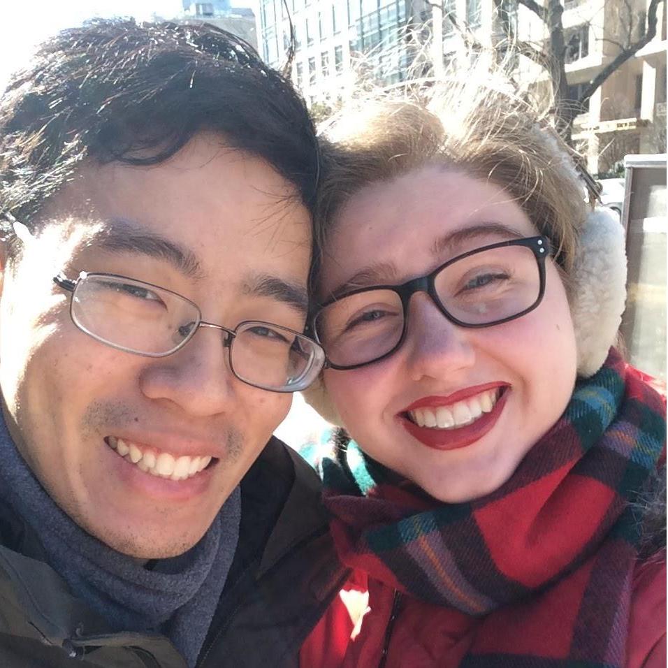 Our first Valentine's Day was cold, but fun! Washington, DC, 2016