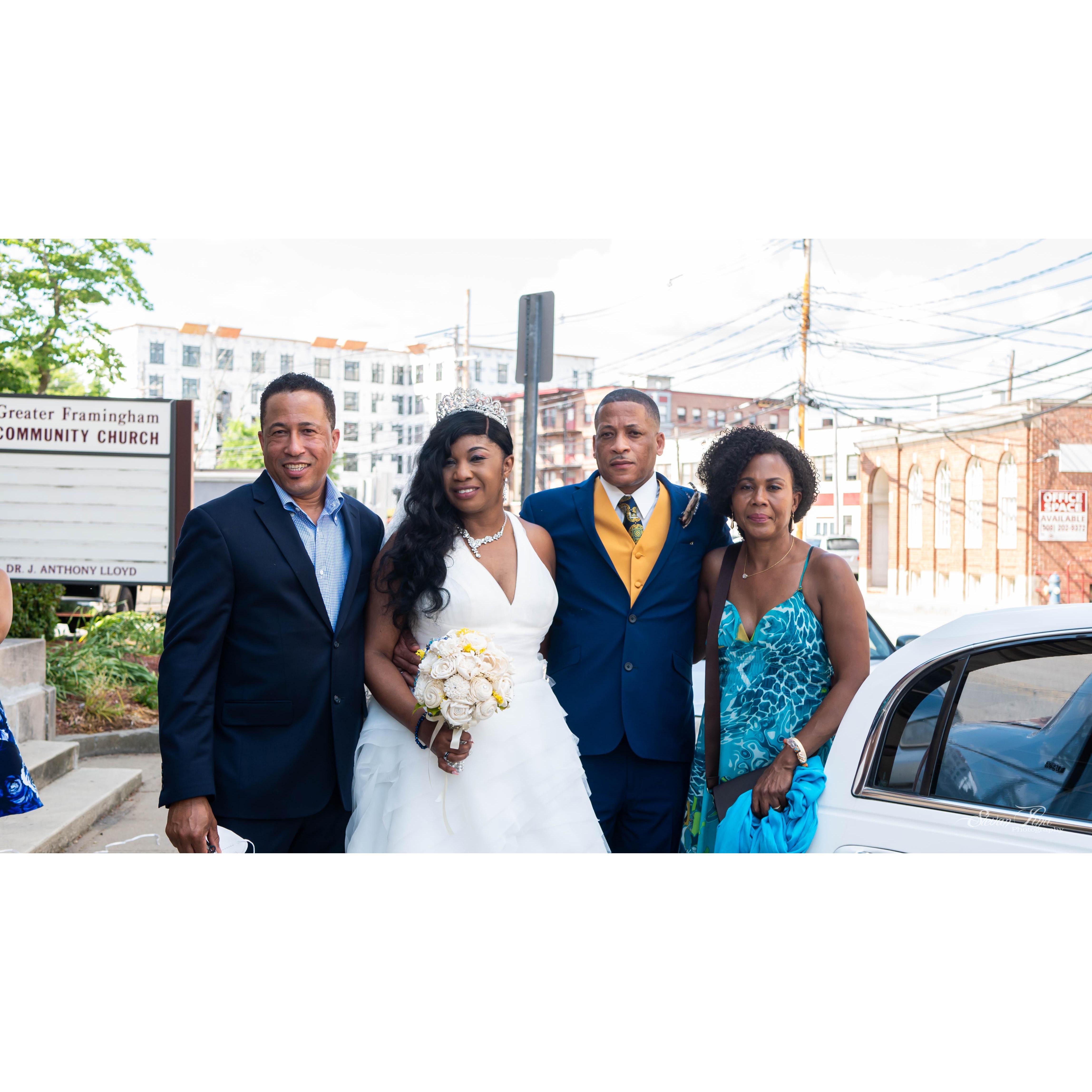 Mr and Mrs Junior Simpson.