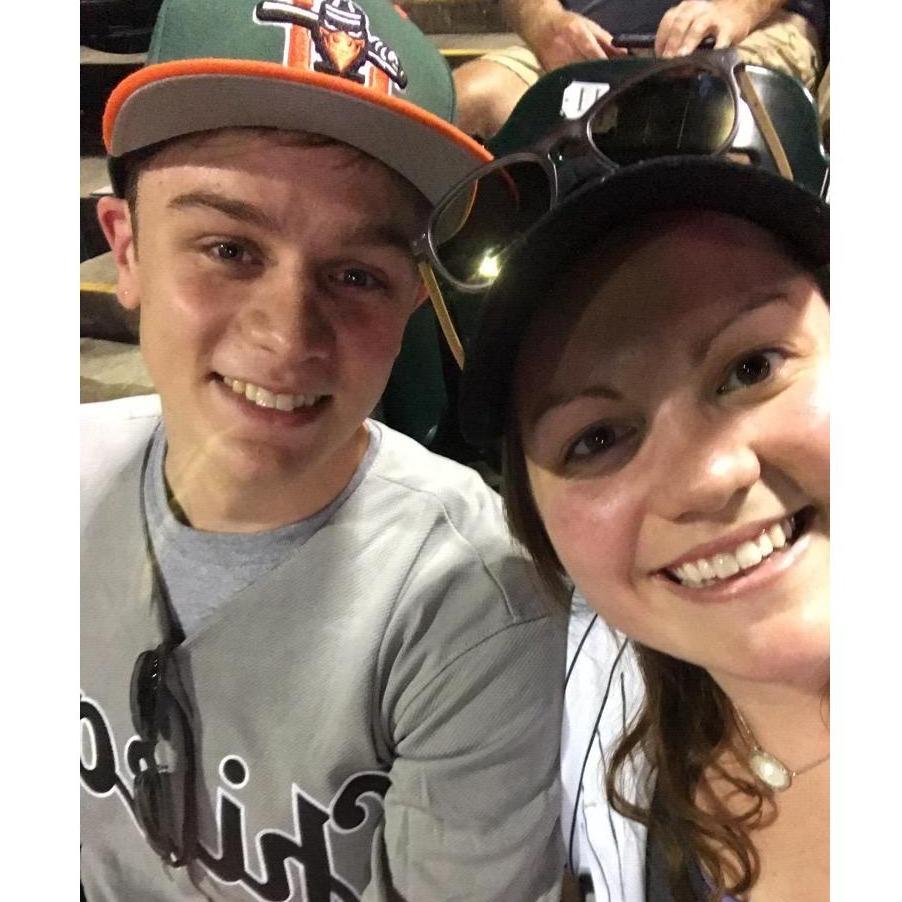 Different day, same seats. Go Slammers!