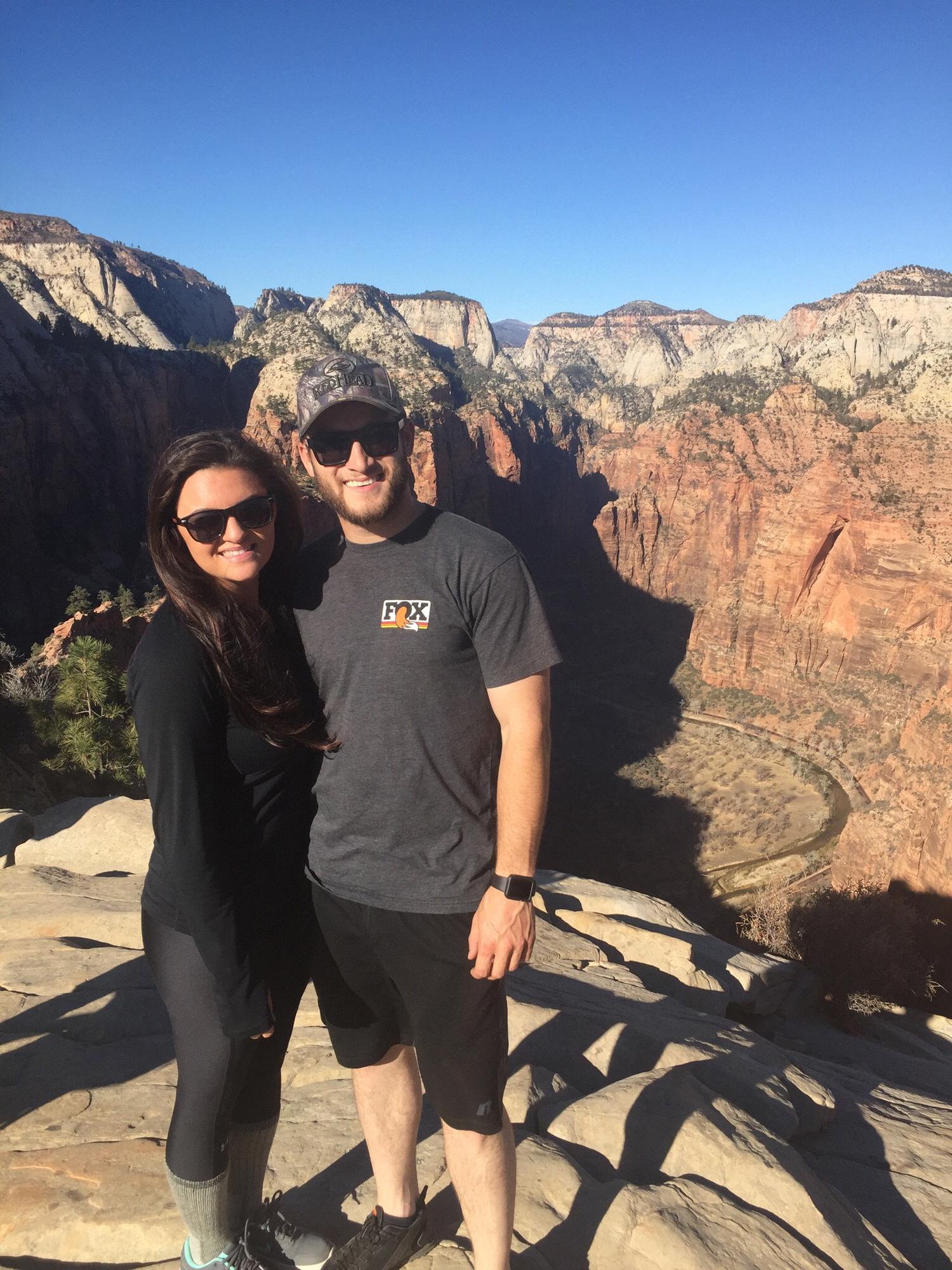 Our hike up to Angels Landing in Utah