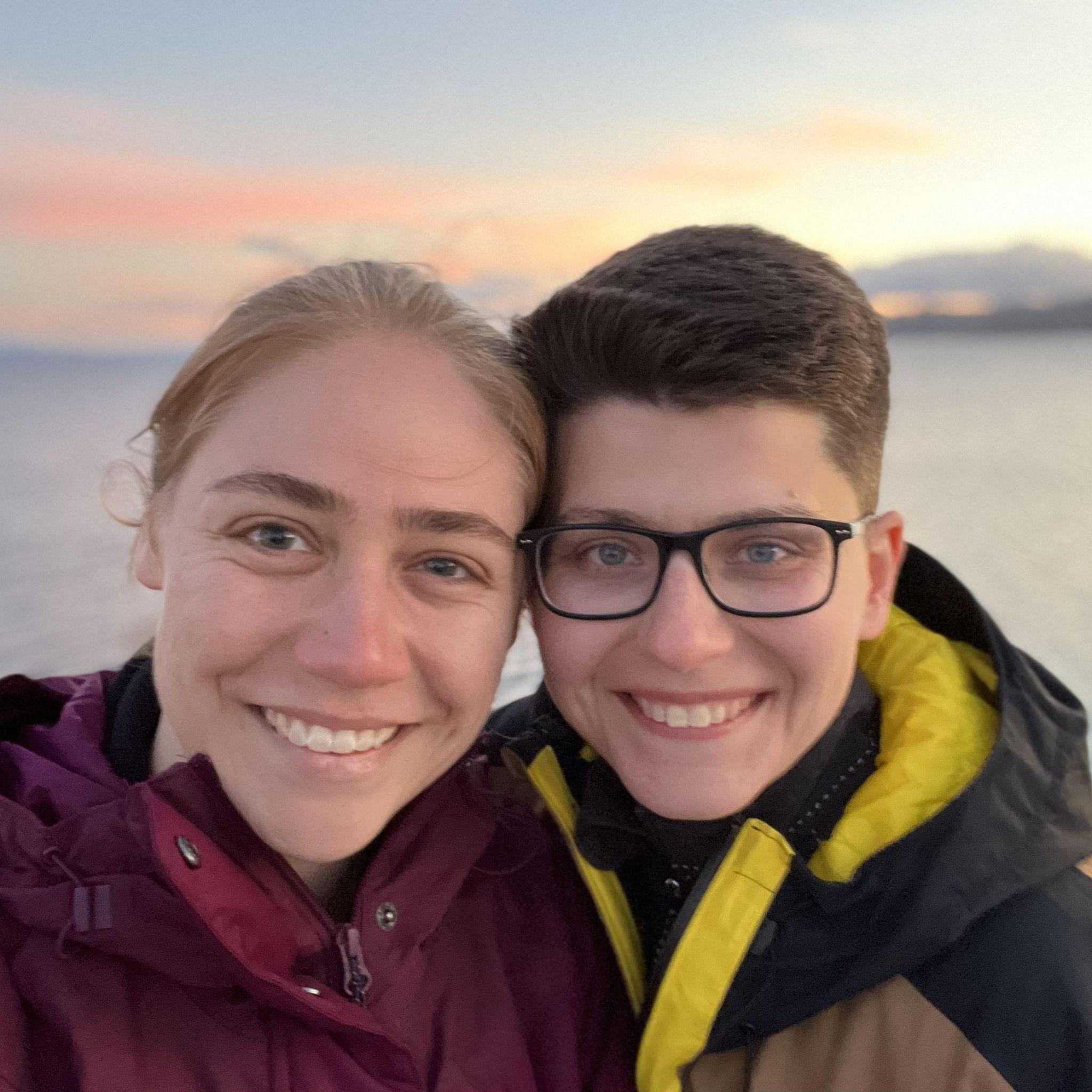 Our first international trip together! We went to New Zealand to see the USWNT play in the Women's World Cup! It was cold but beautiful!