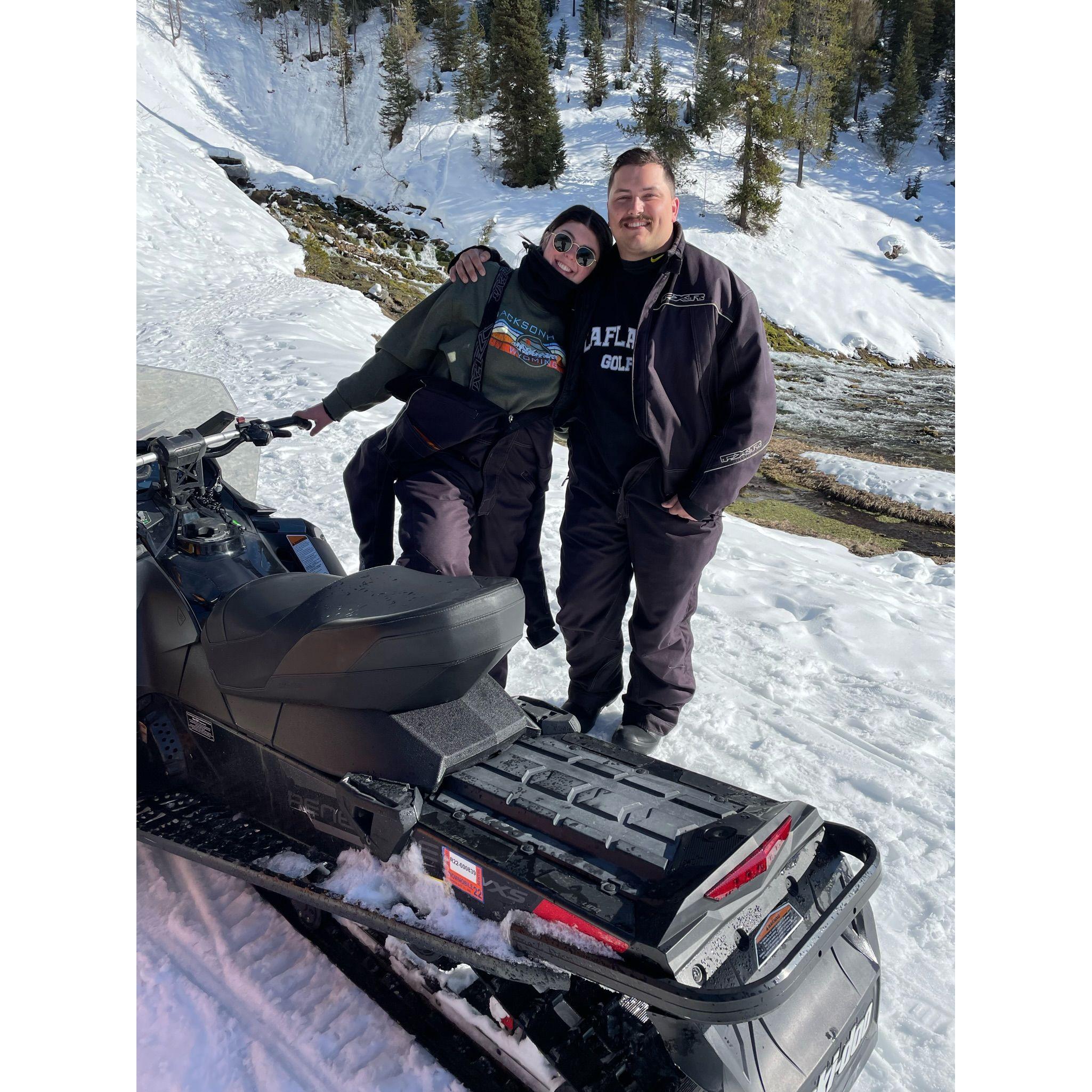 Snowmobiling through Yellowstone 2022
