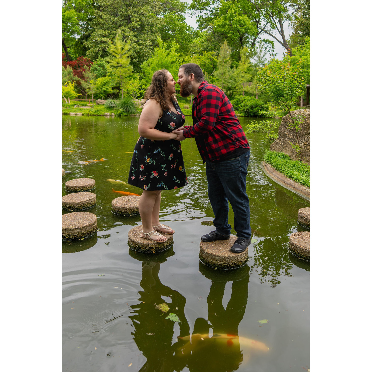 Engagement photos!
Fort Worth Botanical Gardens, April 2024