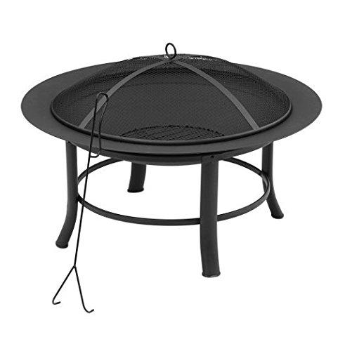 Mainstay' Fire Pit, 28" Includes a Spark Guard Mesh Lid with Lid Lift (1)