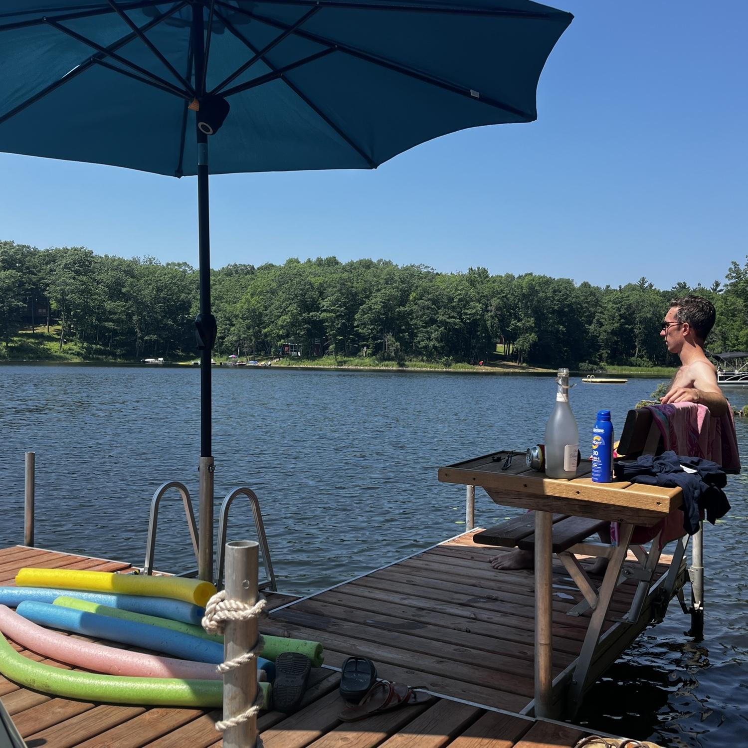 Ian and Maddie spent a relaxing summer at the cottage after moving back to Illinois.