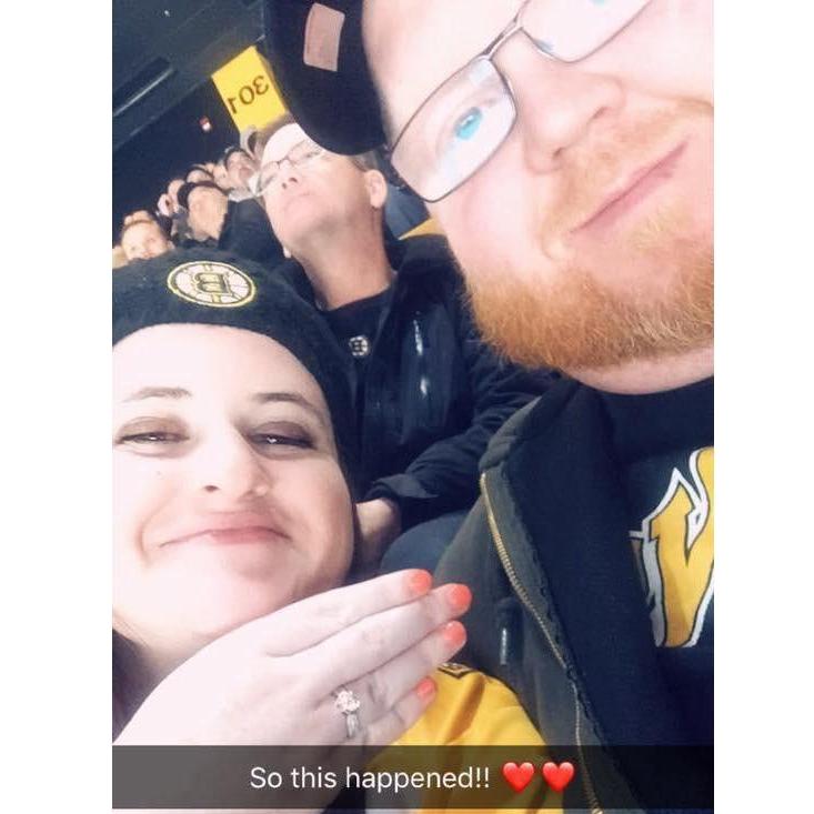 Day We Got Engaged! Boston Bruins game - 12/8/2018
