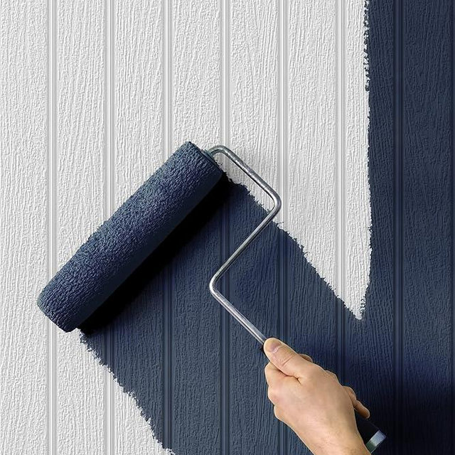 Paintable Faux Beadboard Unpasted Wallpaper, Off-White, 20.9 in. W x 33 ft. L