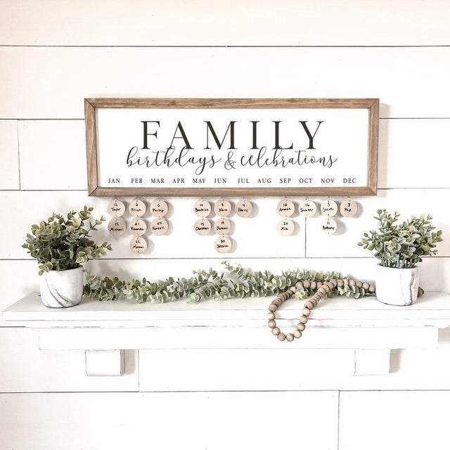 Family Birthday Board, Family Birthdays and Celebrations Board Sign, Birthday Board, Family Birthday Calendar Sign, Family Sign, Perpetual