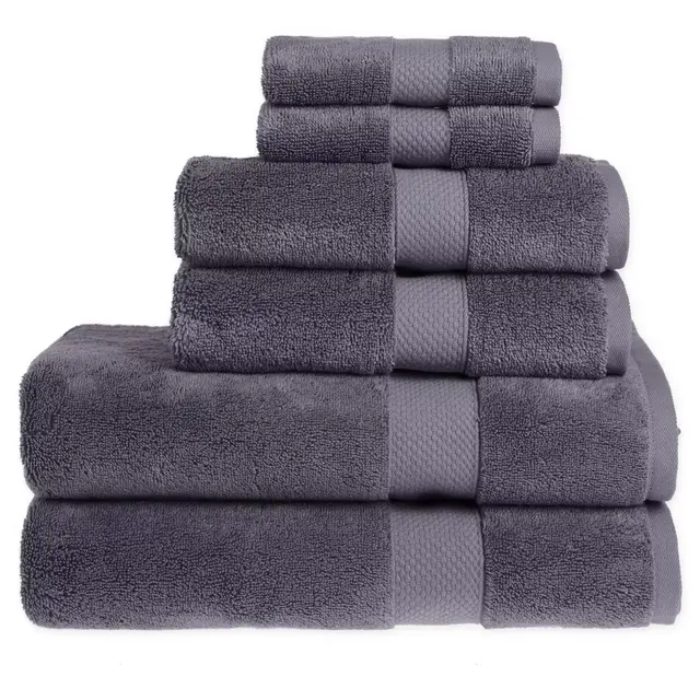 Wamsutta® Egyptian Cotton Bath Towels in Charcoal (Set of 6)