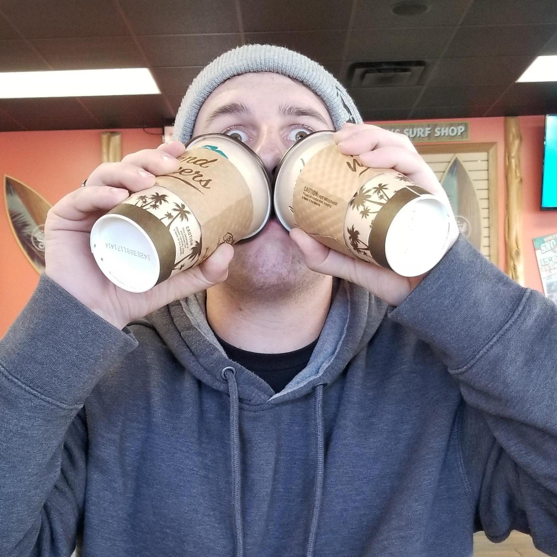 One of our favorite places to go is Bahama Bucks. We discovered that the white hot chocolate and milk hot chocolate are best when mixed.
