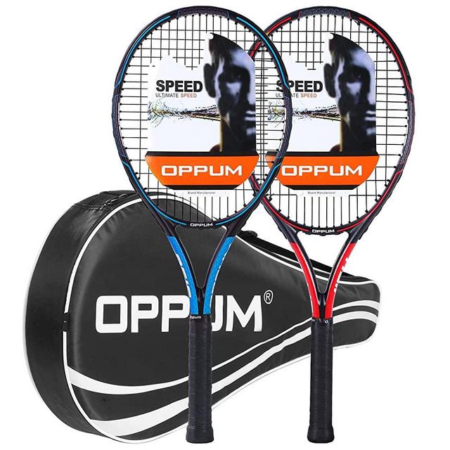 OPPUM 27" Pro Tennis Rackets -2PCS, for Adult Women and Men Student Professional Training Tennis Racquets and Beginners Rackets.