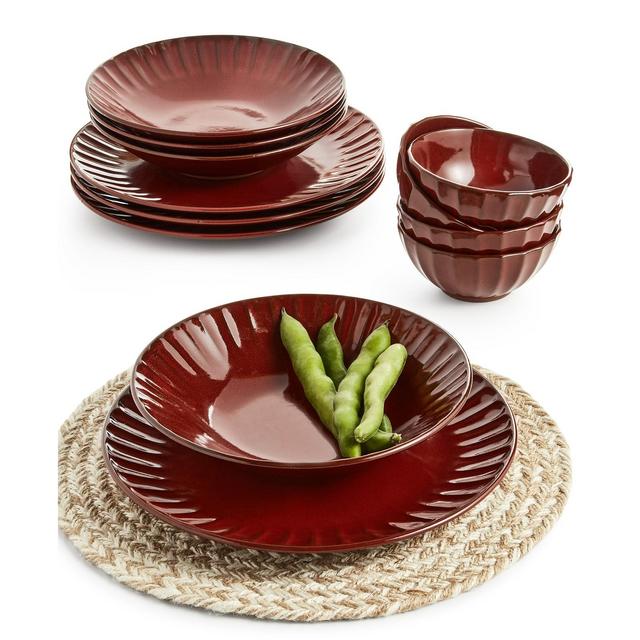 Lucky Brand Paprika 12-Pc. Dinnerware Set, Sevice for 4