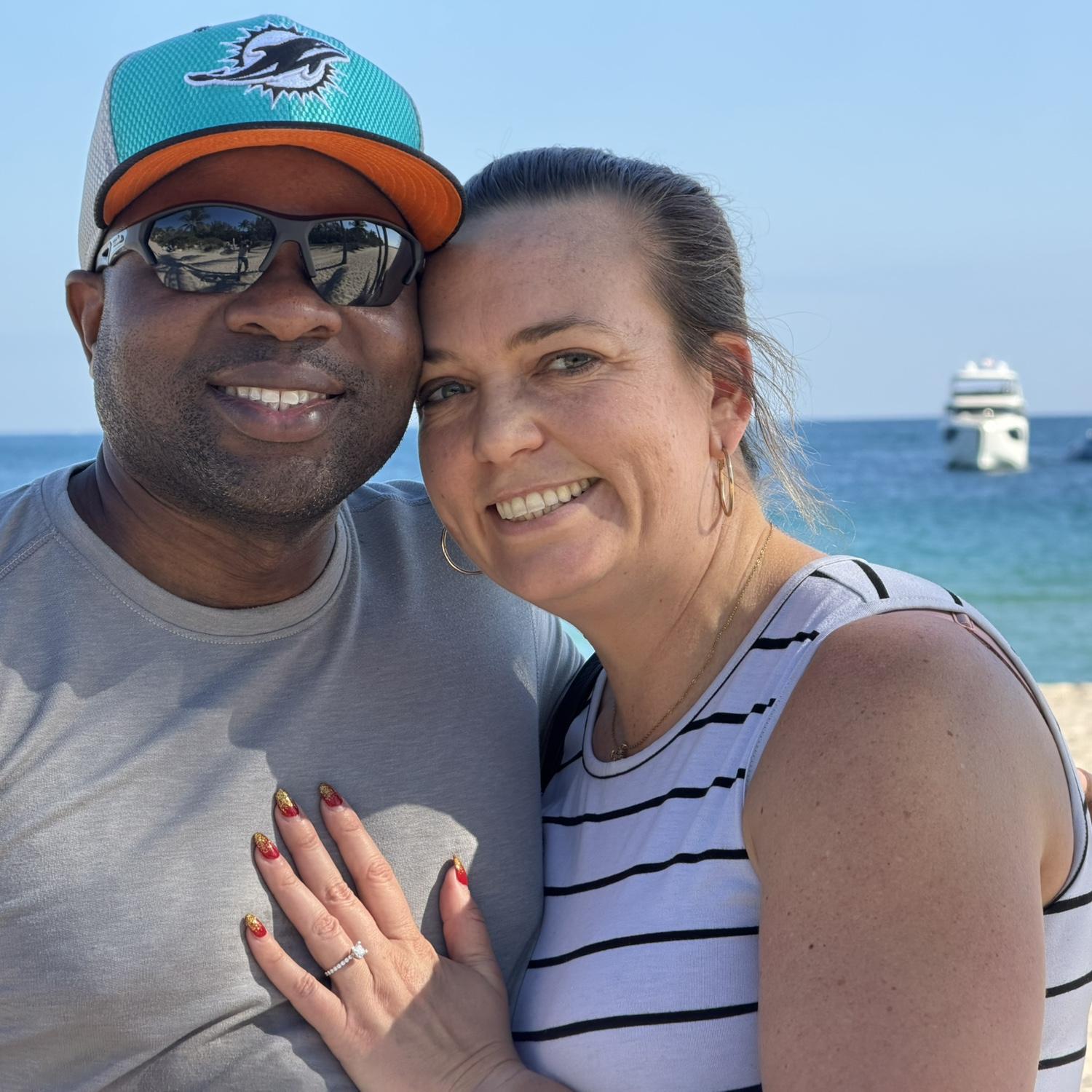 The day Suz said “Yes” in Florida!