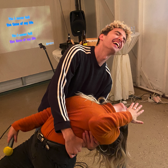 When he popped the question