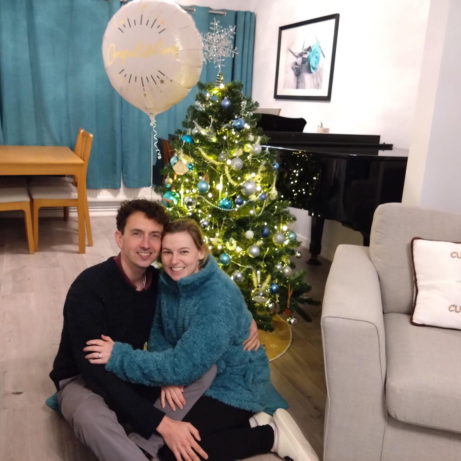 Our first Christmas together.