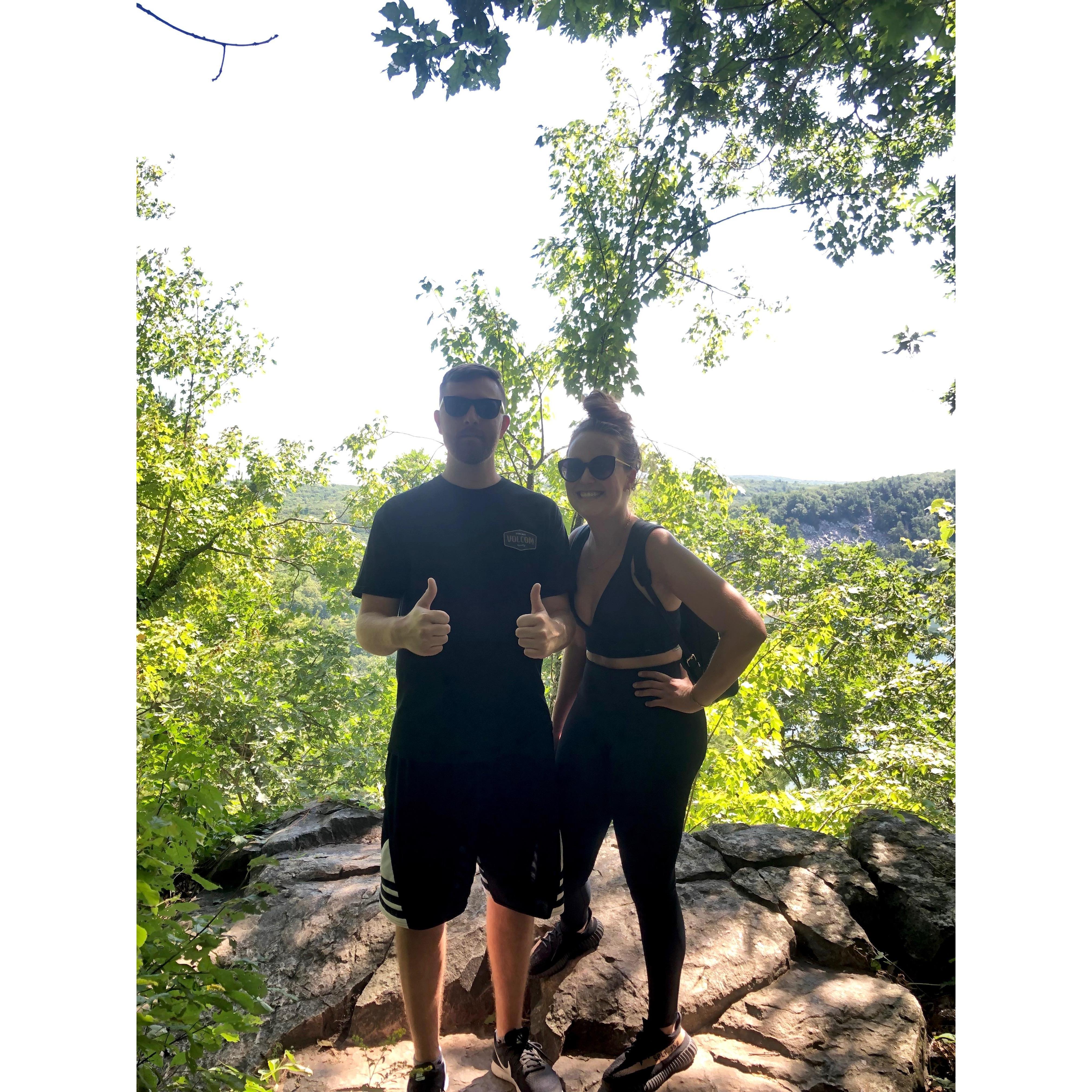 hike at Devils Lake