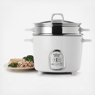 Nutriware Digital Rice Cooker And Food Steamer, 14-Cup